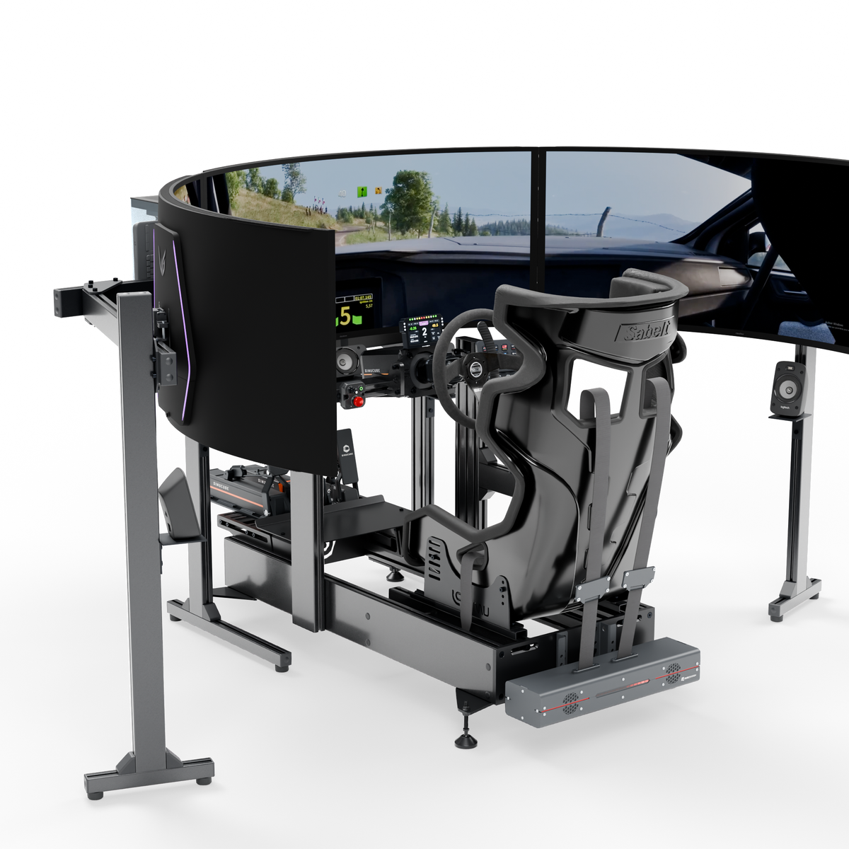 LP6 Rally simulator — Full view from the left