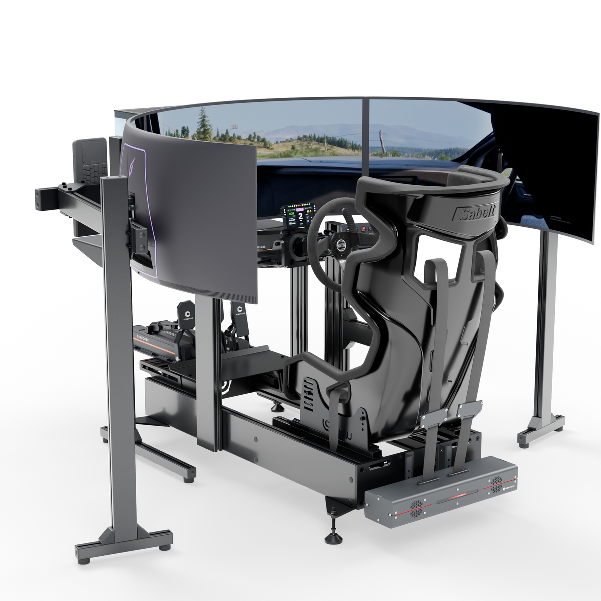 LP5 Rally simulator — three-quarter left view