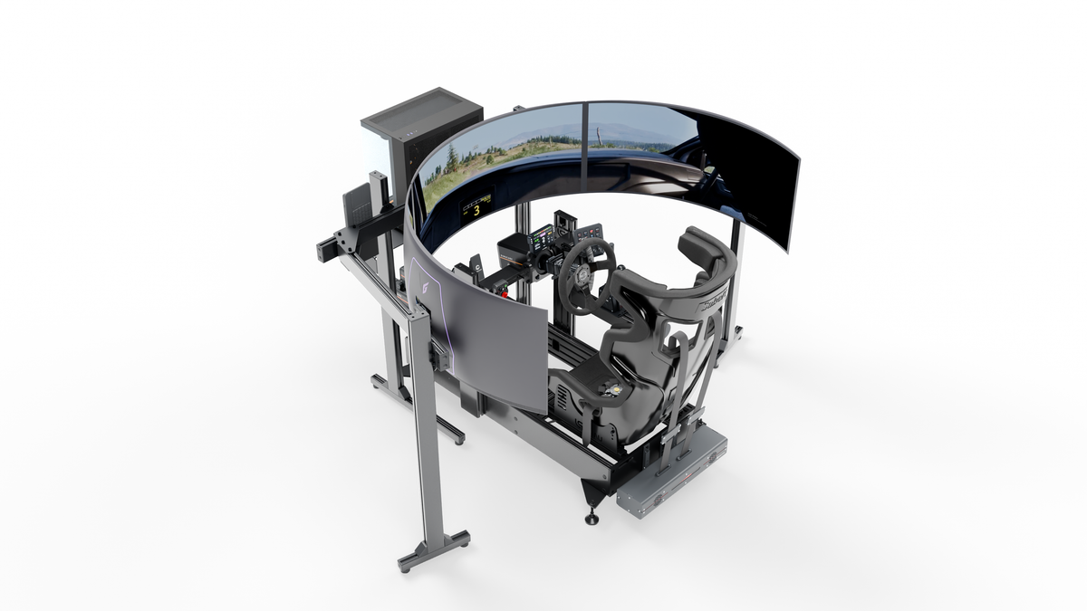 Simulateur Rallye LP5 — plongee gauche