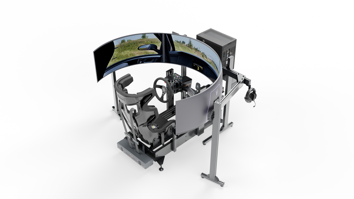 Simulateur Rallye LP5 — plongee droite
