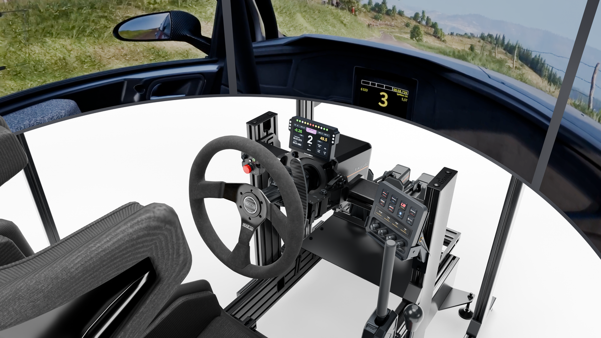 Simulateur Rallye LP5 — commandes droite