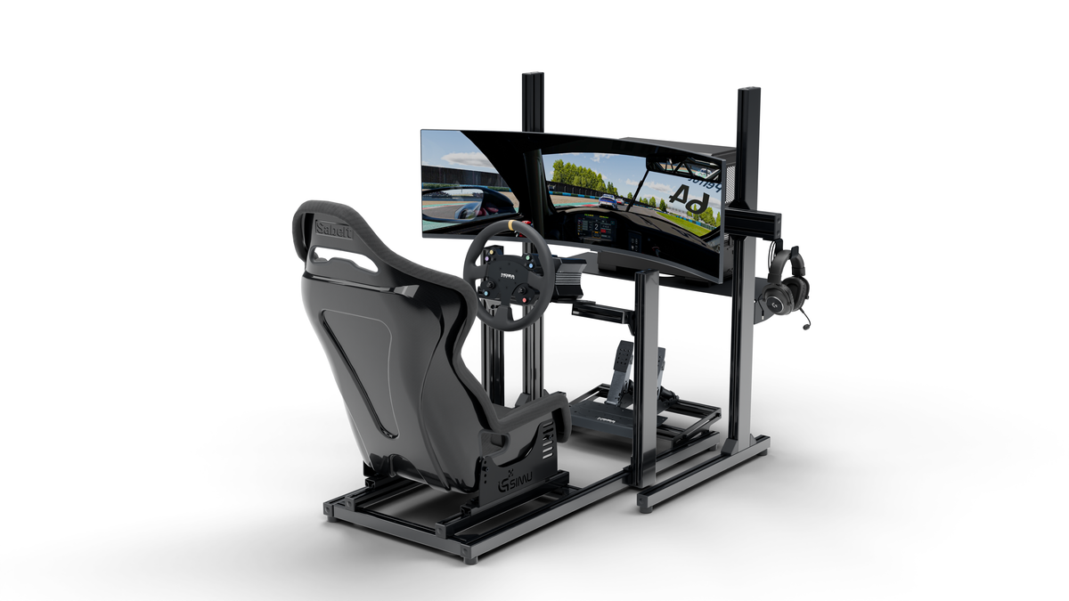 Simulateur de pilotage LPSIMU LP1, vue d’ensemble droite à Magny-Cours