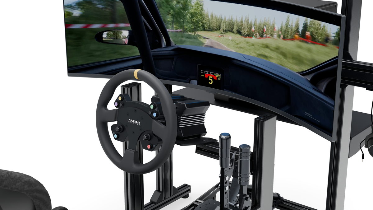 LPSIMU LP1 Rally simulator, controls from the right