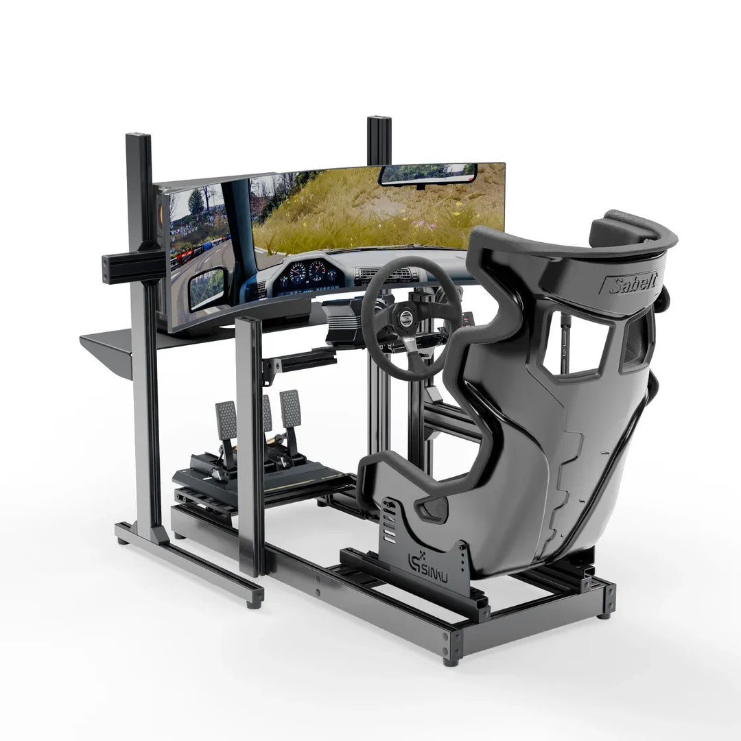 LPSIMU LP2 drift racing simulator, three-quarter front left view