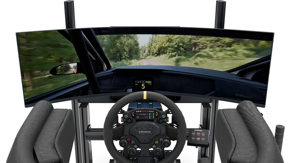 Simulateur LP2 RALLYE — Onboard ecran