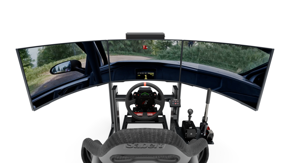 Simulateur LP3 RALLYE — Onboard ecran