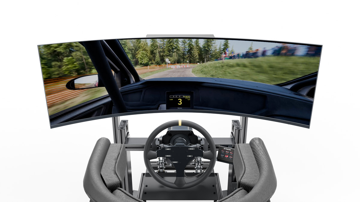 Simulateur Rallye LP4 — Onboard ecran
