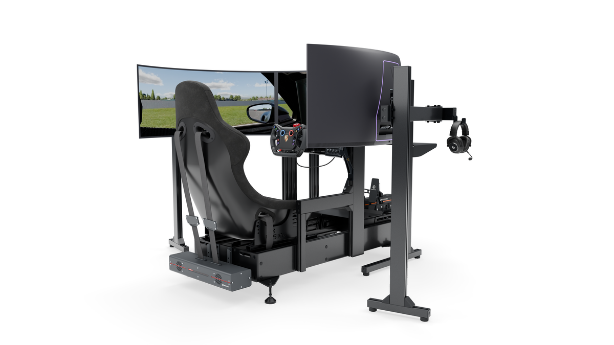 Simulateur de pilotage GT LPSIMU LP5, vue basse droite