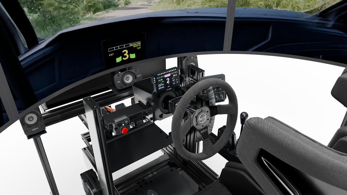 Simulateur Rallye LP6 MOTION — commandes gauche