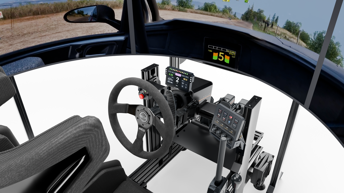 Simulateur Rallye LP5 MOTION — commandes droite