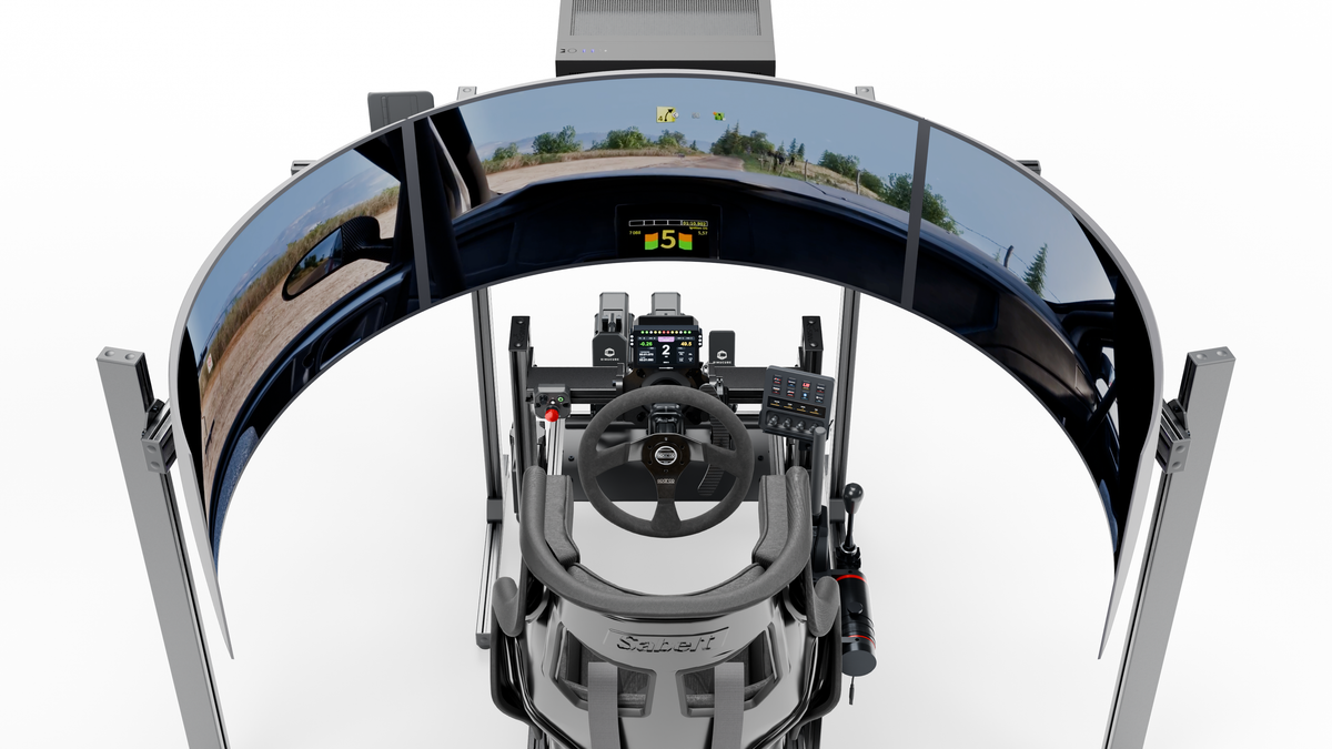 Simulateur Rallye LP5 MOTION — onboard ecran
