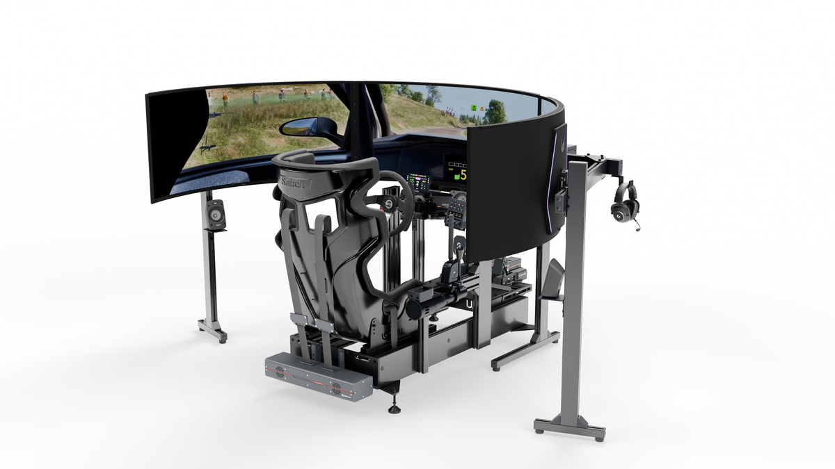 Simulateur Rallye LP6 — Vue générale côté droit