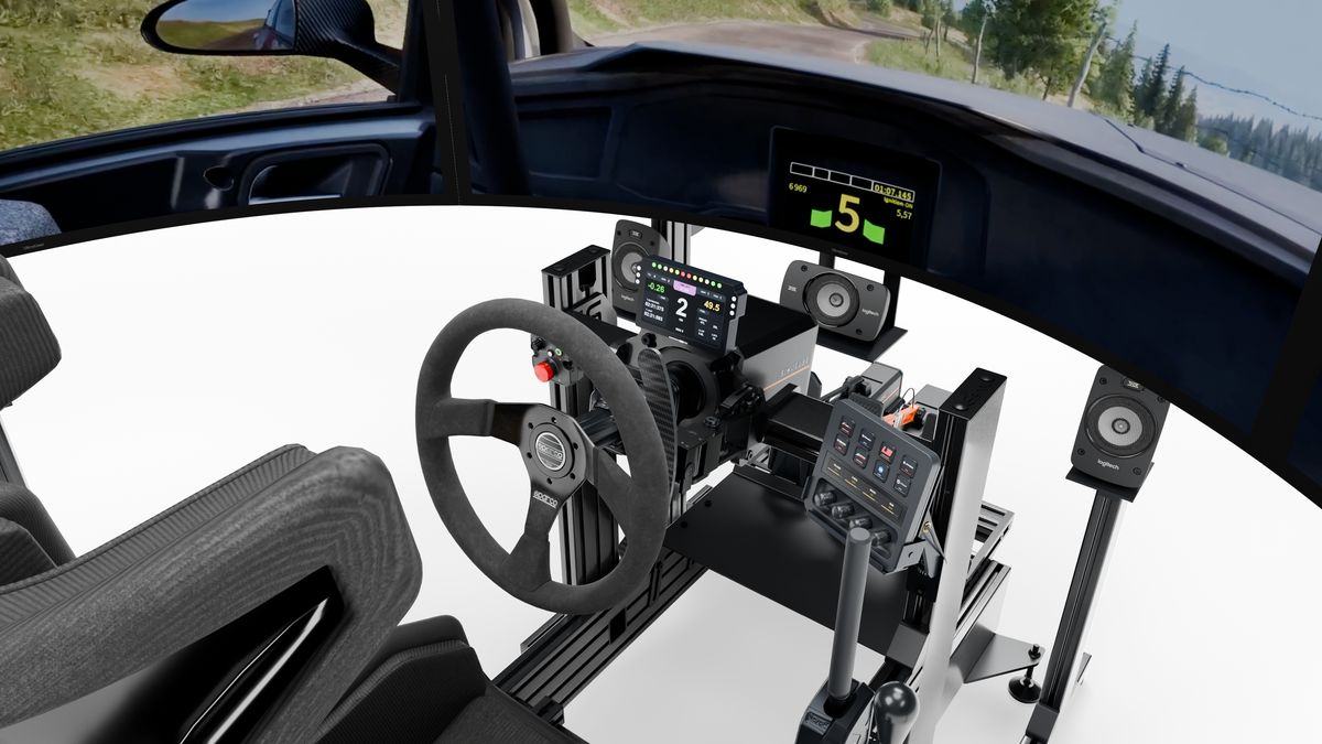 Stream Deck et commandes secondaires intégrées au cockpit