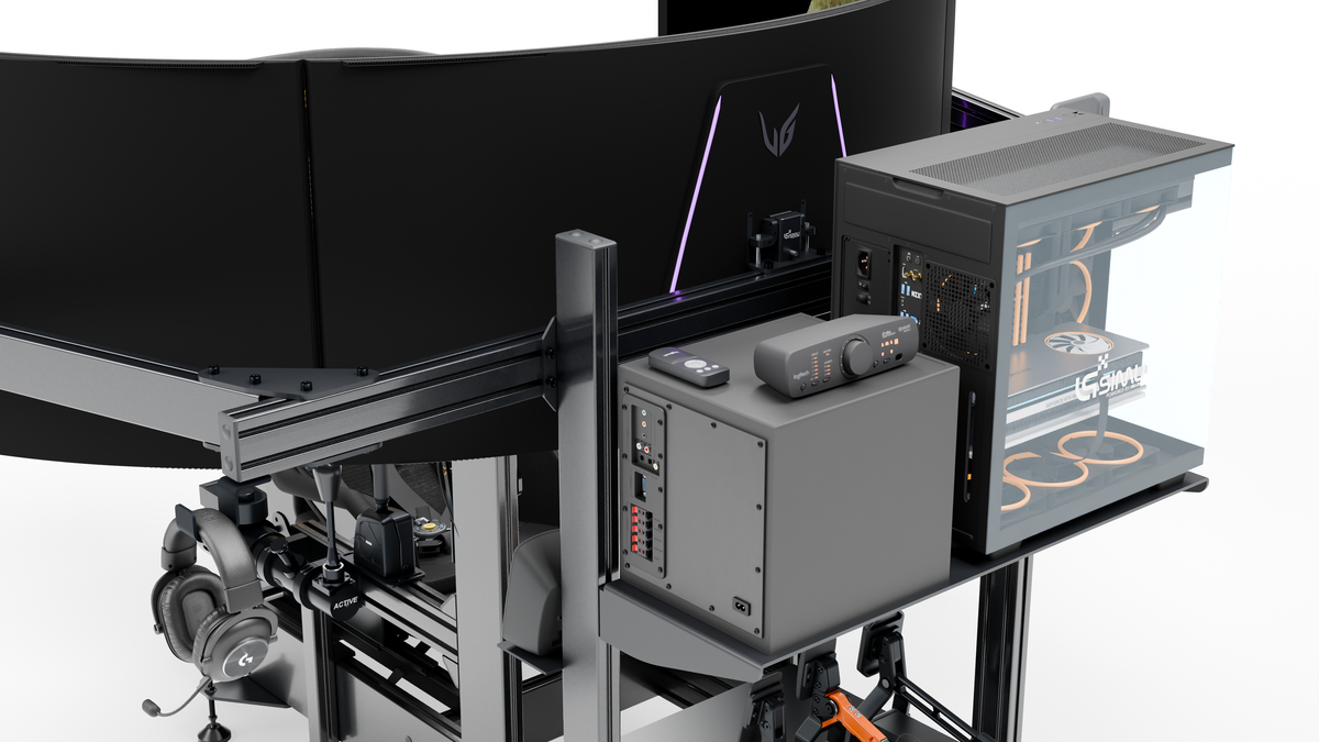 Simulateur Rallye LP6 — Équipements arrière