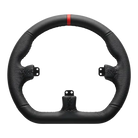 Volant Simracing Asetek Closed D Black Leather Rim Asetek