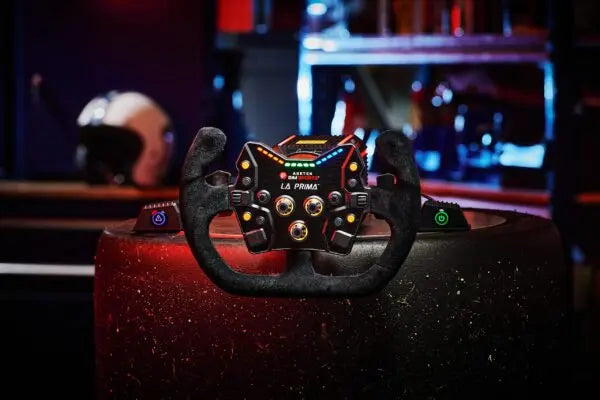 Volant Simracing Asetek Open D Black Suede Rim Asetek