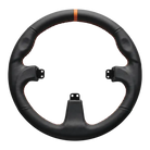 Volant Simracing Asetek Round Black Leather Rim Asetek