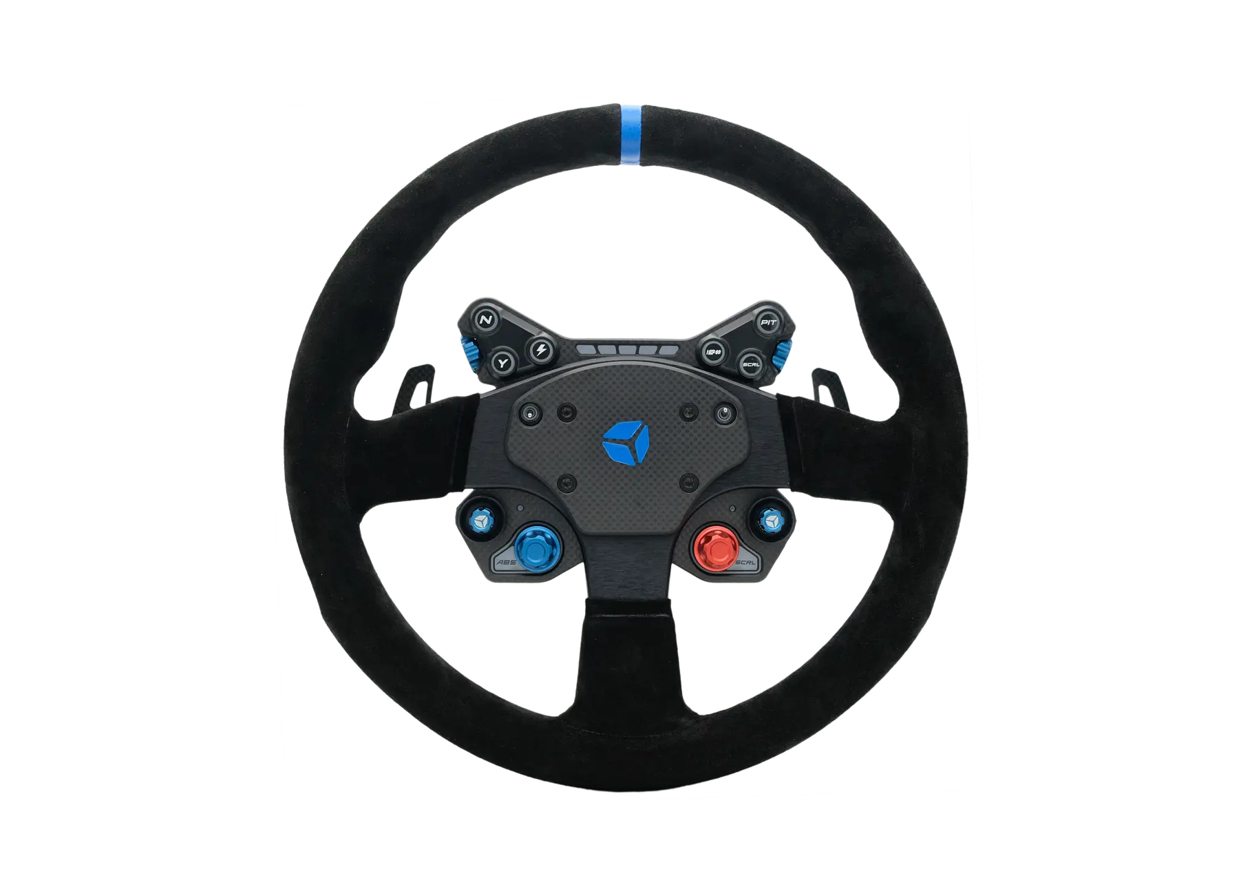 Volant sim Racing Cube Controls GT PRO V2 - Reparto Corse Round Suede - Noir Cube controls