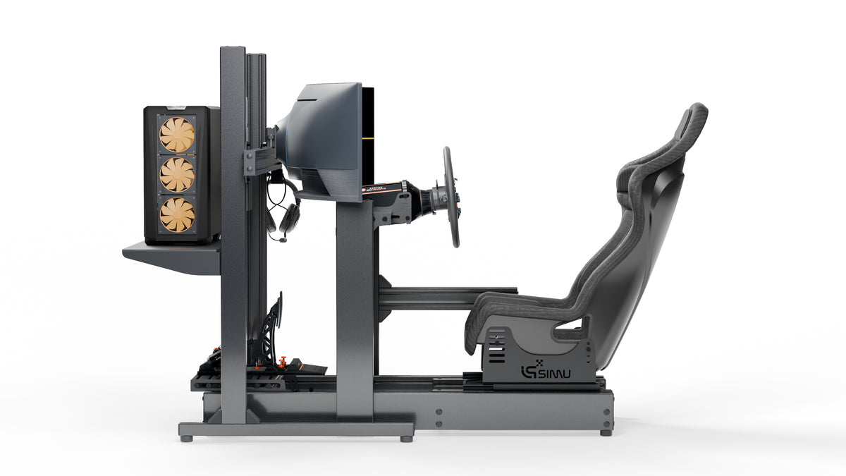 Simulateur LP3 Asetek d’occasion, rendu 3D profil gauche
