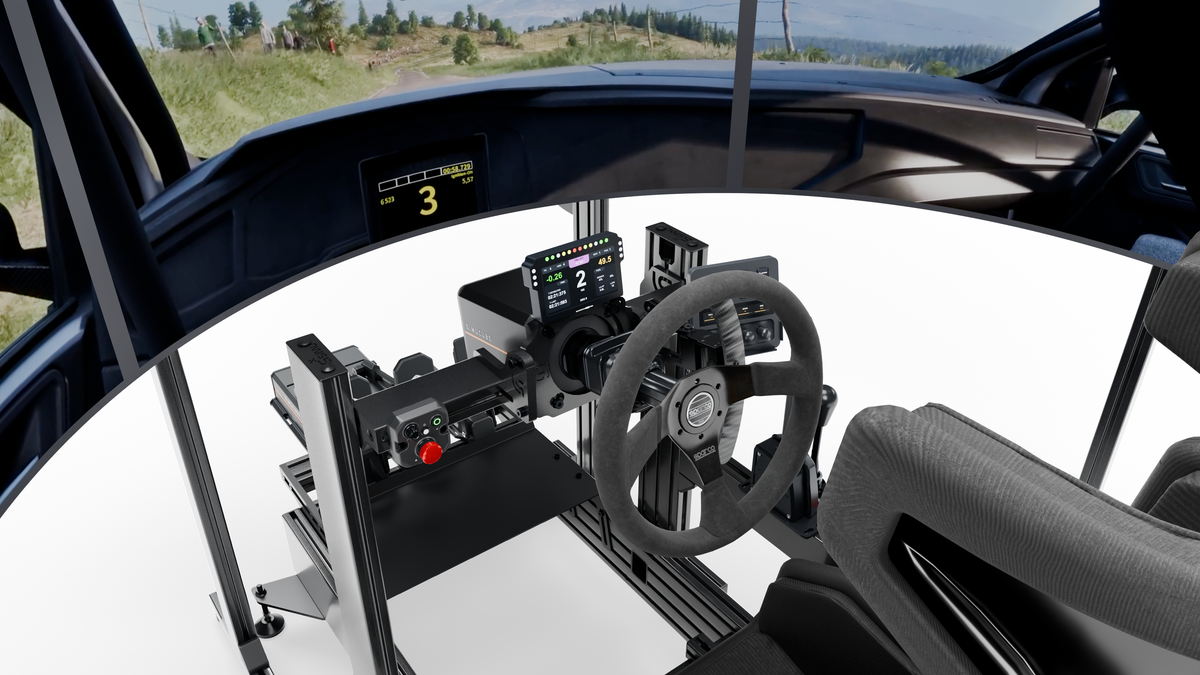 Simulateur Rallye LP5 — commandes gauche