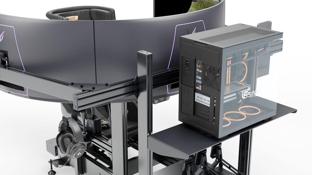 Simulateur Rallye LP5 — equipements arriere
