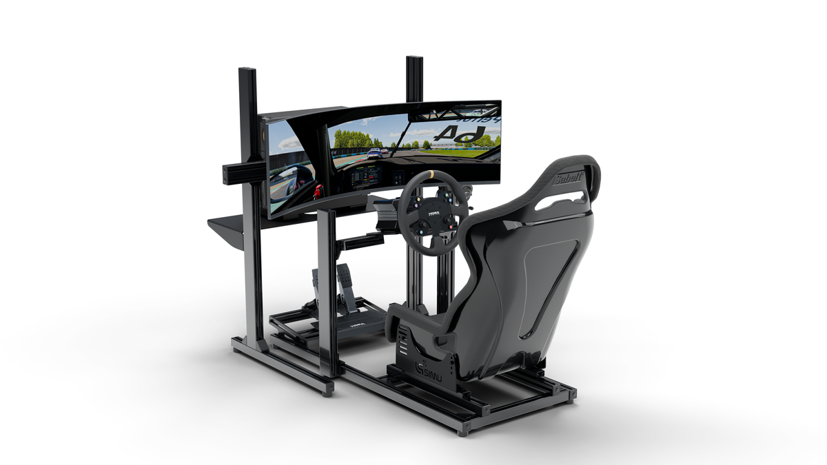 Simulateur de pilotage LPSIMU LP1, vue d’ensemble gauche à Magny-Cours