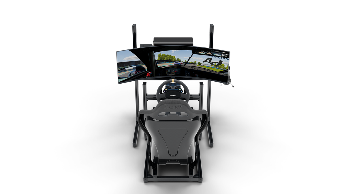 Simulateur de pilotage LPSIMU LP1, vue arrière du poste de conduite