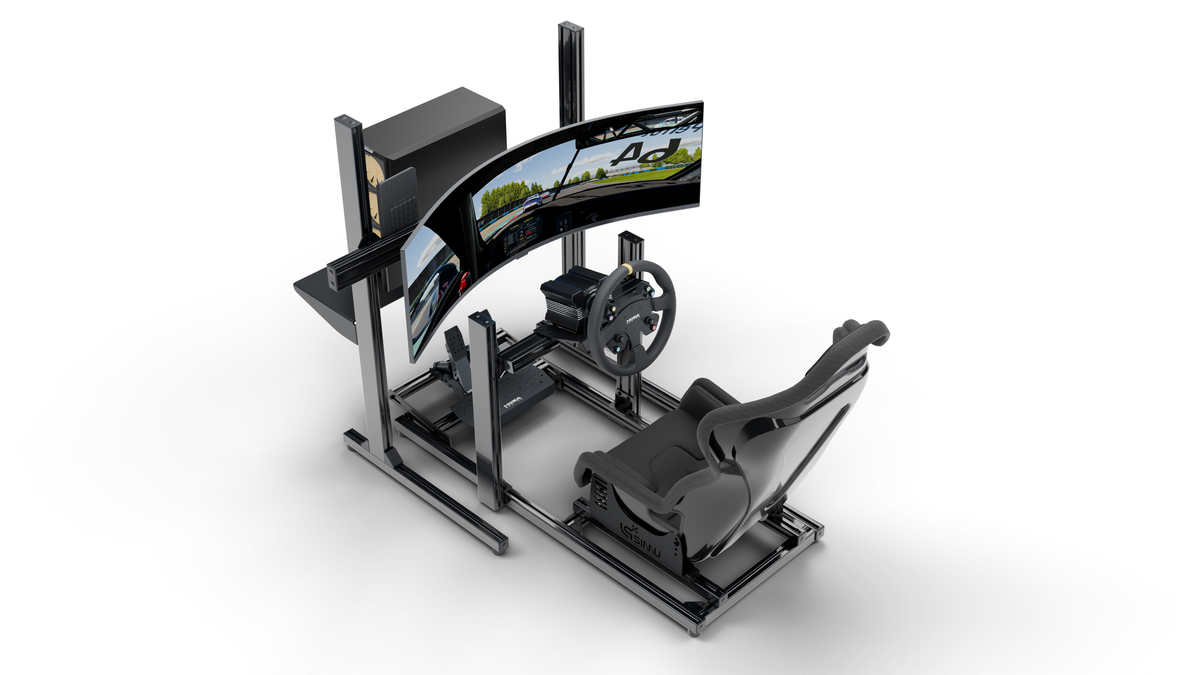 Simulateur de pilotage LPSIMU LP1, vue plongeante gauche