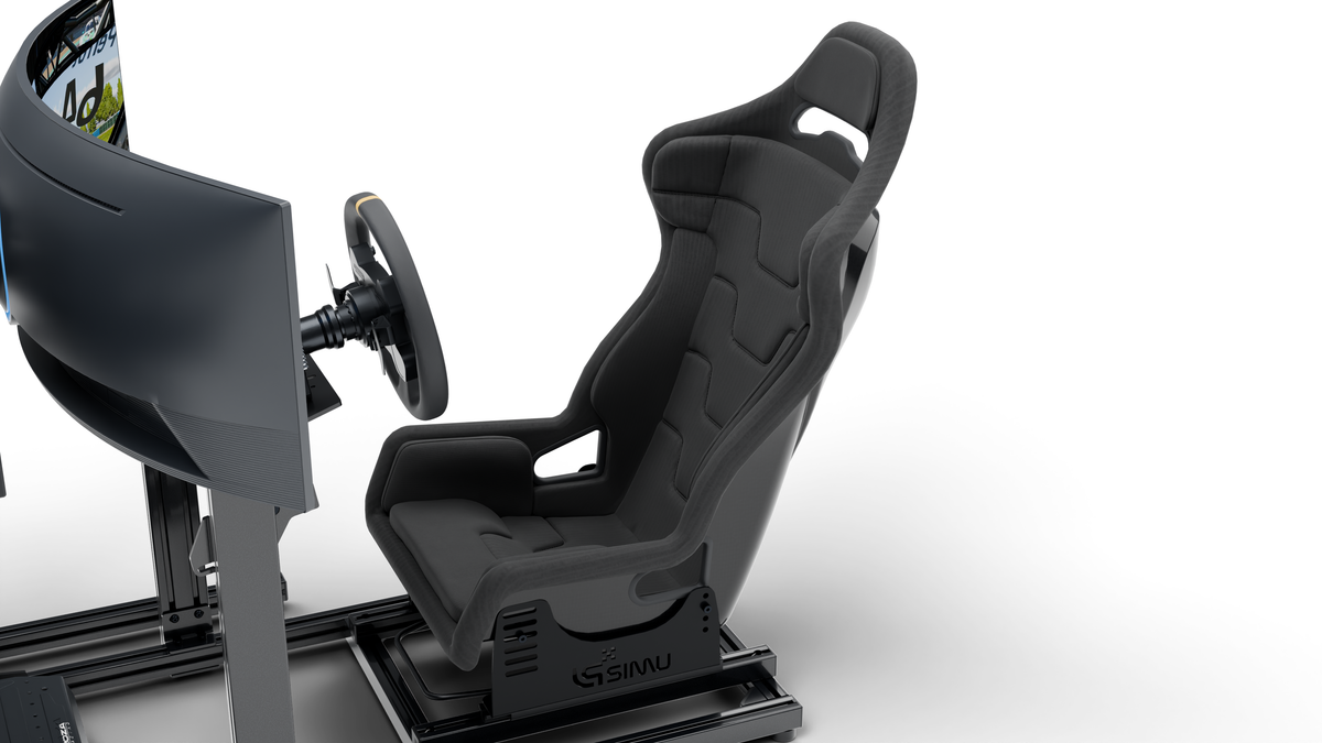 Siège baquet Sabelt SRS du simulateur LPSIMU LP1, vue gauche