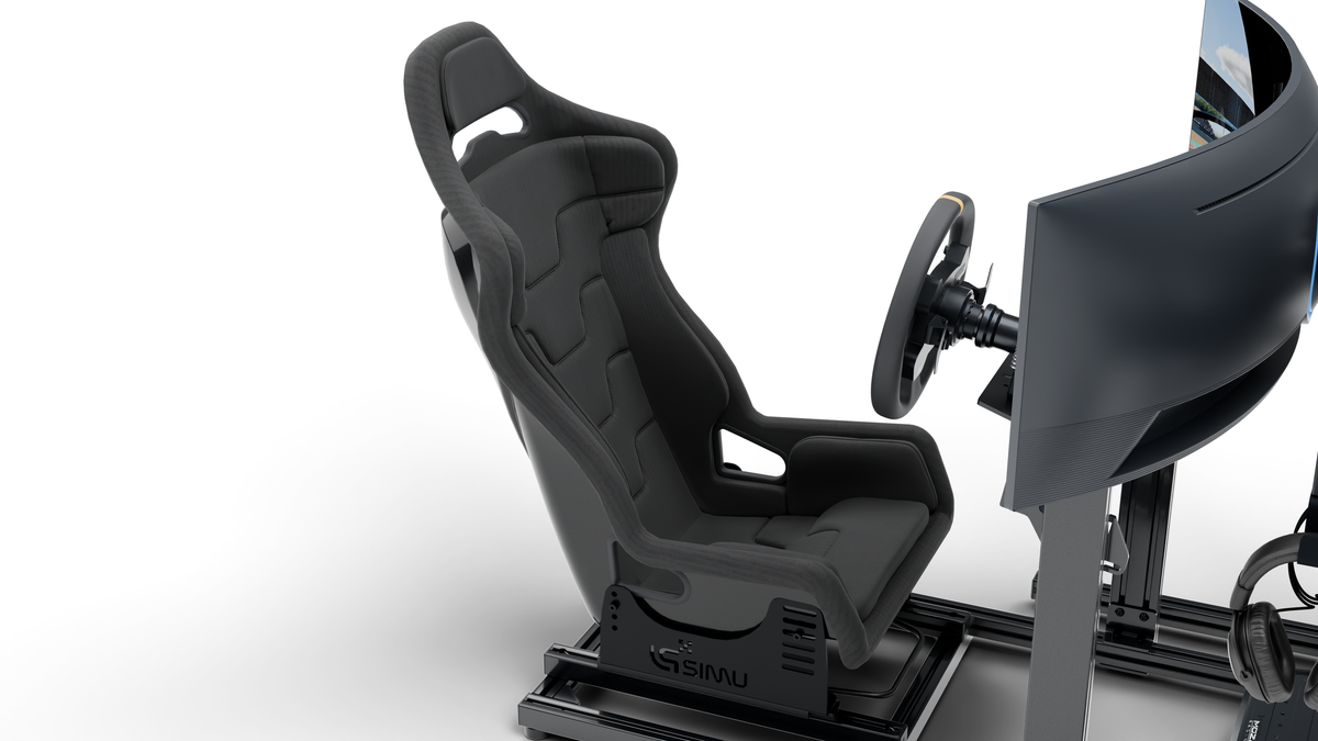 Siège baquet Sabelt SRS du simulateur LPSIMU LP1, vue droite