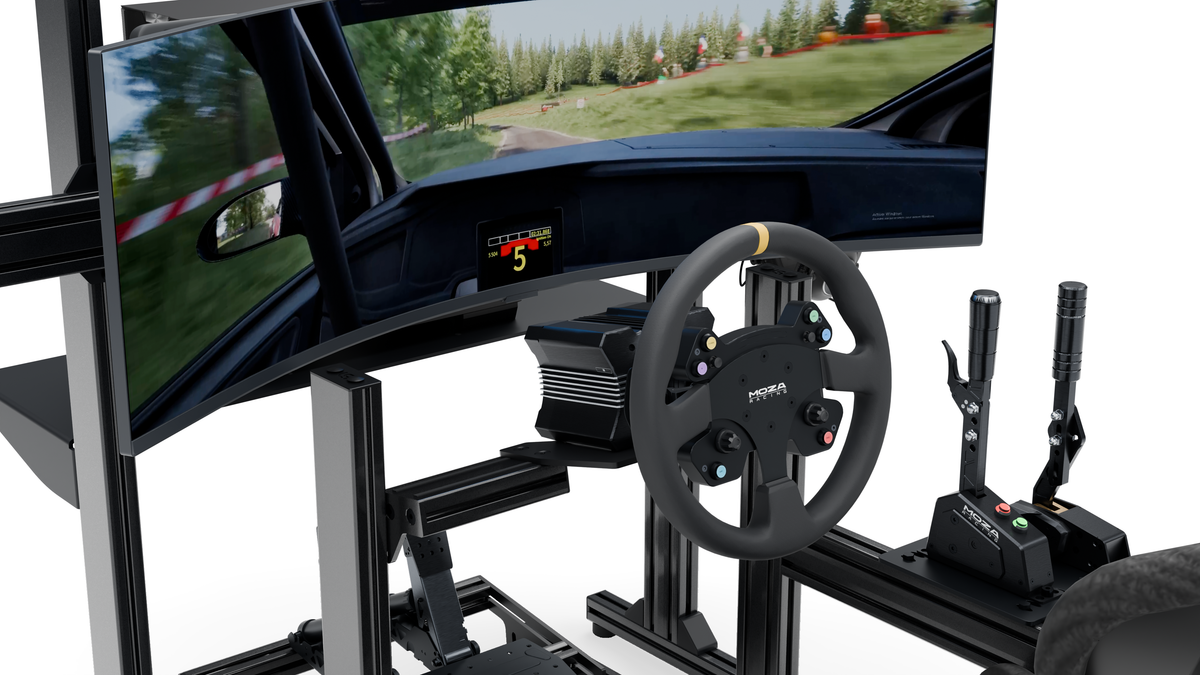 LPSIMU LP1 Rally simulator, controls from the left