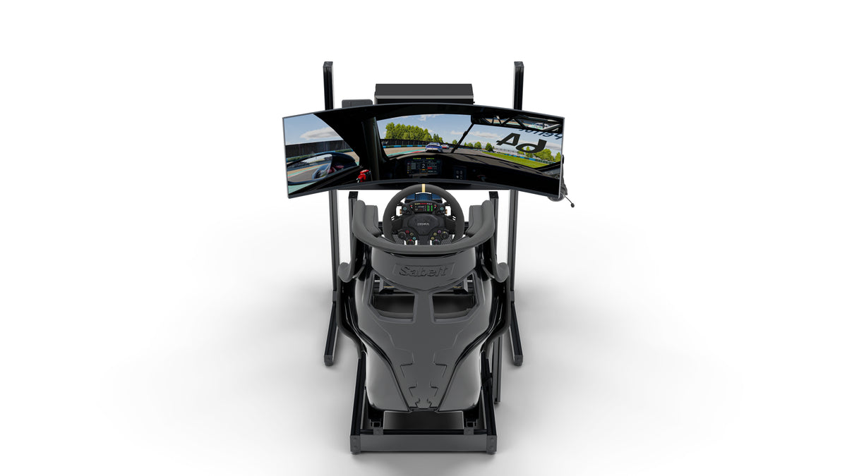 Simulateur de pilotage LPSIMU LP2, vue arrière dans l’axe