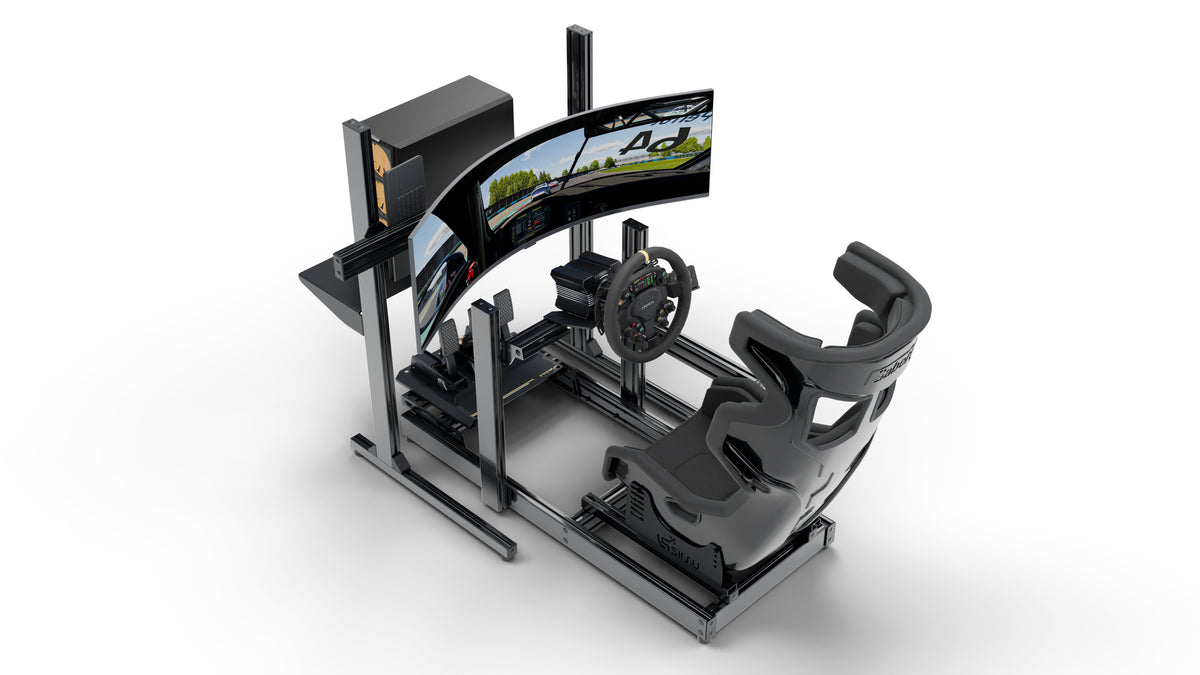 Simulateur de pilotage LPSIMU LP2, vue plongeante gauche