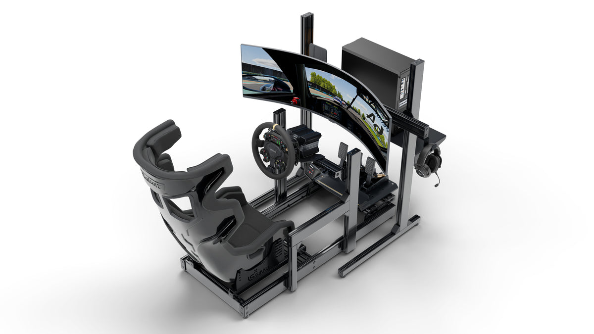 Simulateur de pilotage LPSIMU LP2, vue plongeante droite