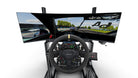 Simulateur de pilotage LPSIMU LP2, vue du pilote face à l’écran incurvé
