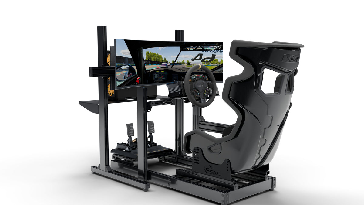 Simulateur de pilotage LPSIMU LP2, vue d’ensemble rapprochée gauche