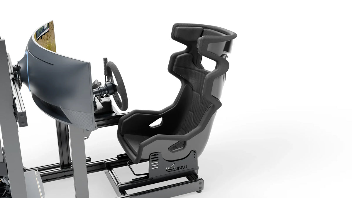LPSIMU LP2 drift racing simulator, seat from the left