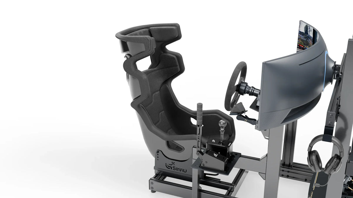 LPSIMU LP2 drift racing simulator, seat from the right