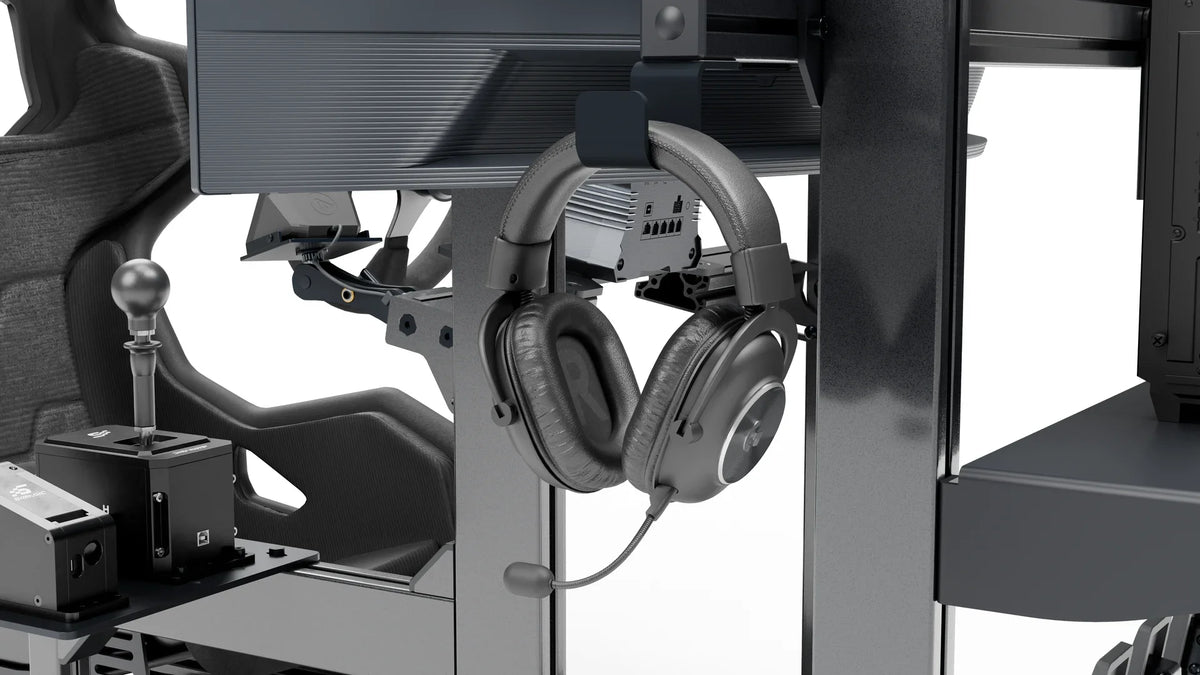 LPSIMU LP2 drift racing simulator, seat close-up