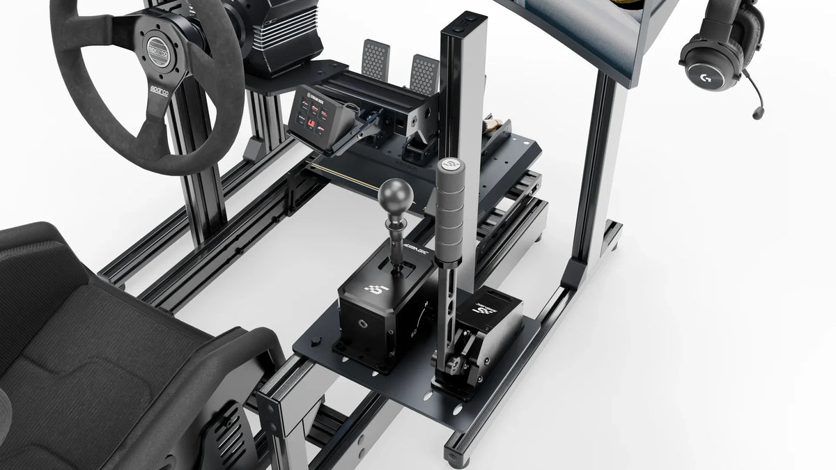 Simagic DS-8X H/SQ shifter and Simagic TB-1 handbrake on the LP2 Drift