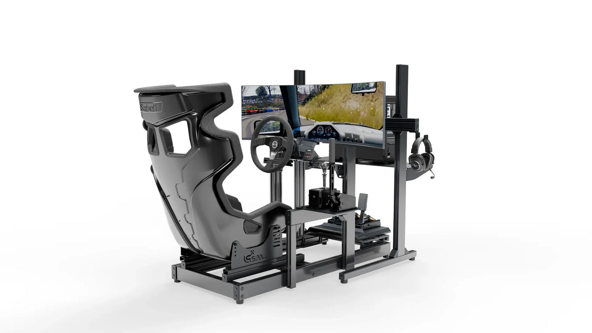 LPSIMU LP2 drift racing simulator, low angle right view