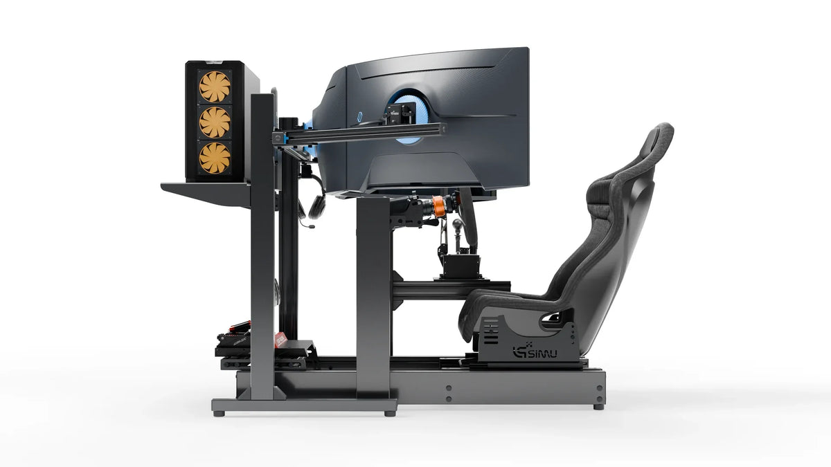 LPSIMU LP3 drift racing simulator, left side view