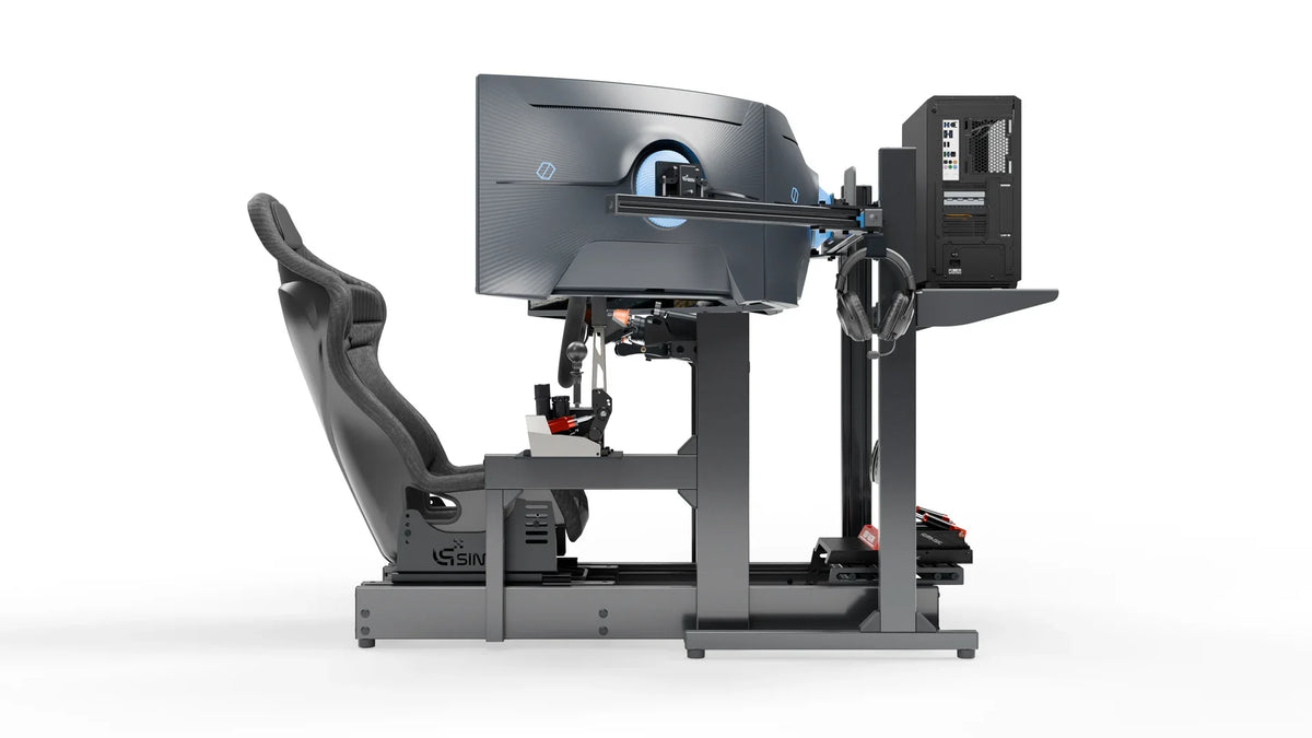 LPSIMU LP3 drift racing simulator, right side view