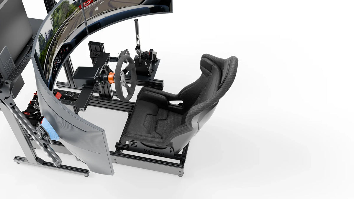 LPSIMU LP3 drift racing simulator, seat from the left