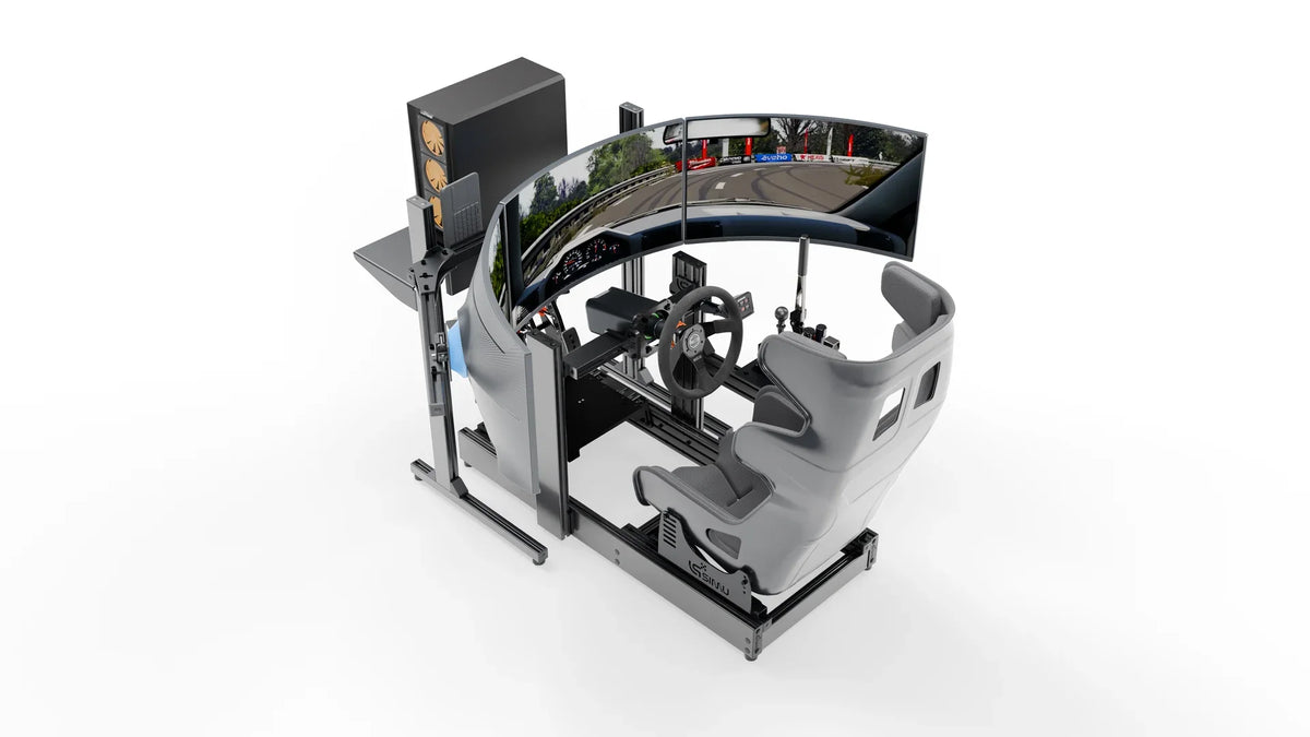 LPSIMU LP3 EVO drift racing simulator, high angle left view