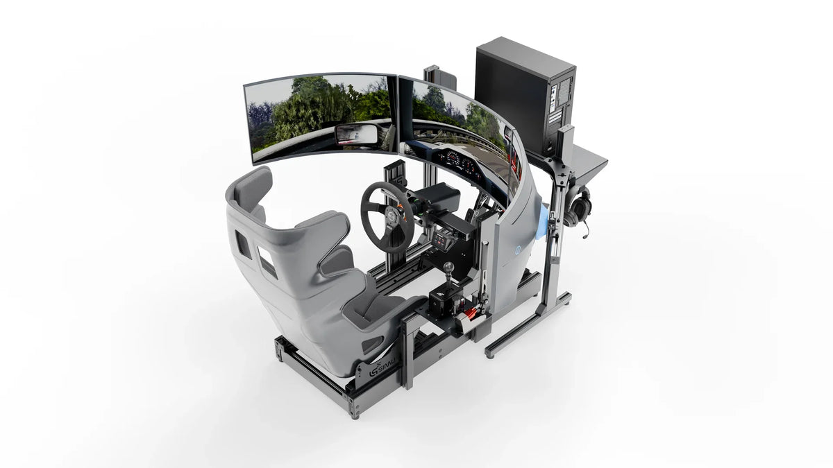 LPSIMU LP3 EVO drift racing simulator, high angle right view