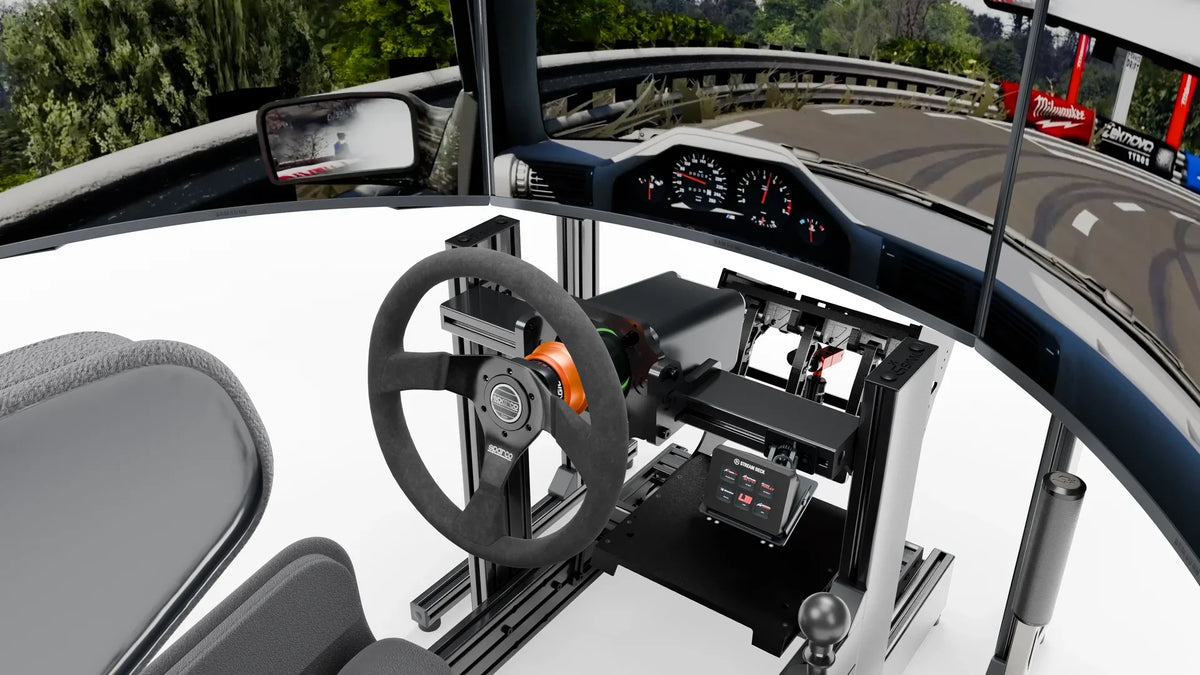 LPSIMU LP3 EVO drift racing simulator, driving controls from the right