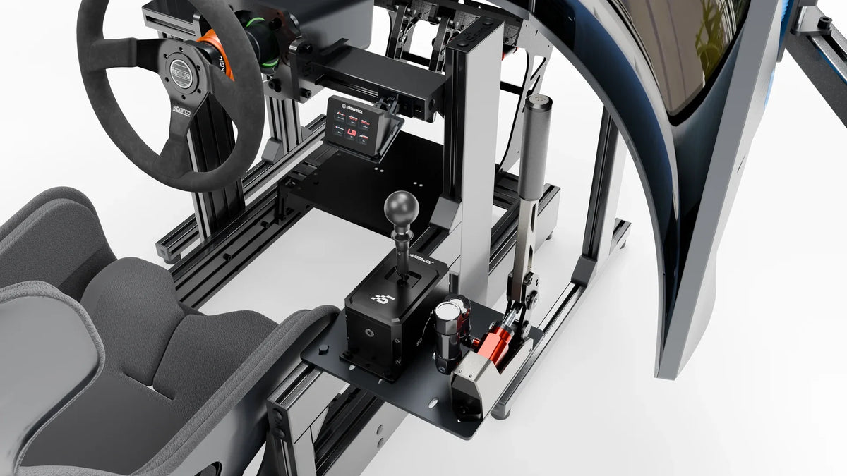 LPSIMU LP3 EVO drift racing simulator, gear shifter and handbrake