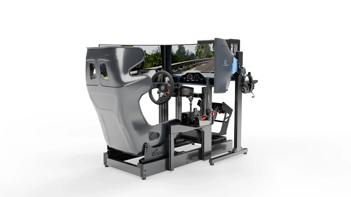 LPSIMU LP3 EVO drift racing simulator, low angle right view