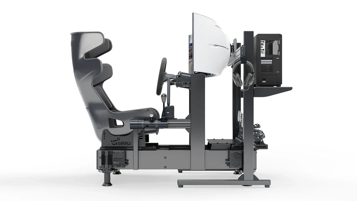 LPSIMU LP4 Motion drift racing simulator, right side view